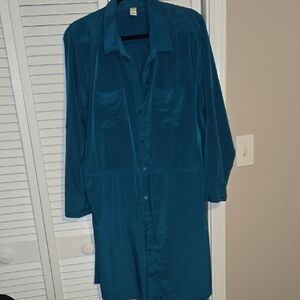Old Navy Teal Shirt Dress